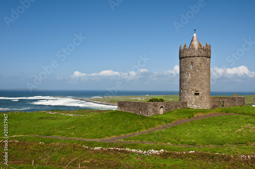 old irish castle in the west of ireland