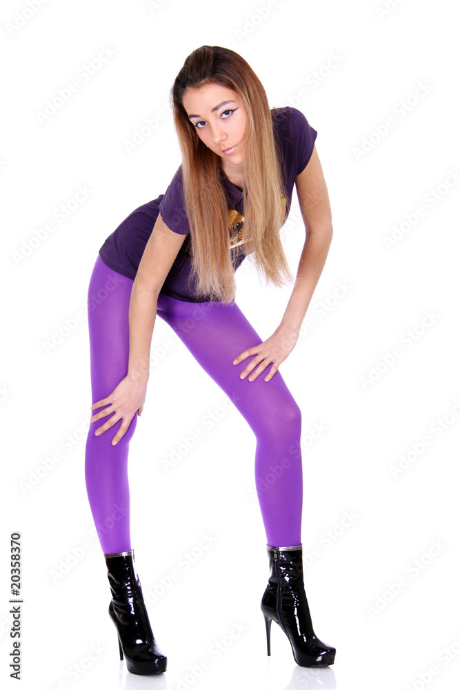 Fototapeta premium Attractive young fashion model