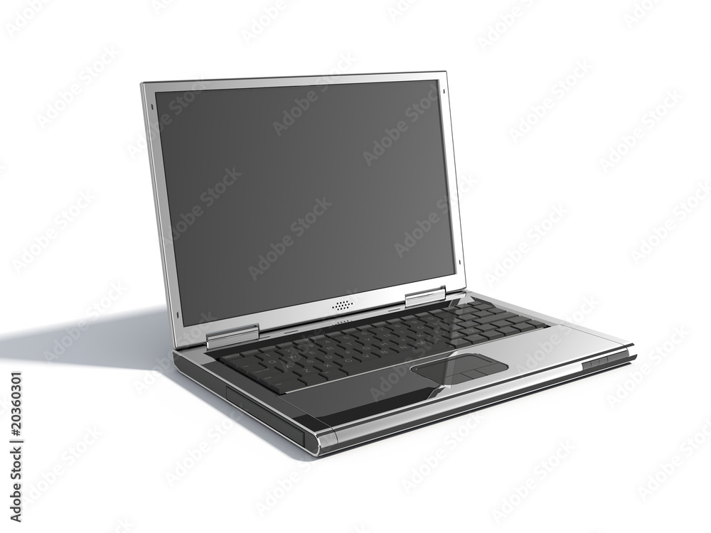 Stylish laptop isolated on white background Stylish laptop isolated on white background