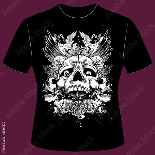 T-Shirt Print Skull