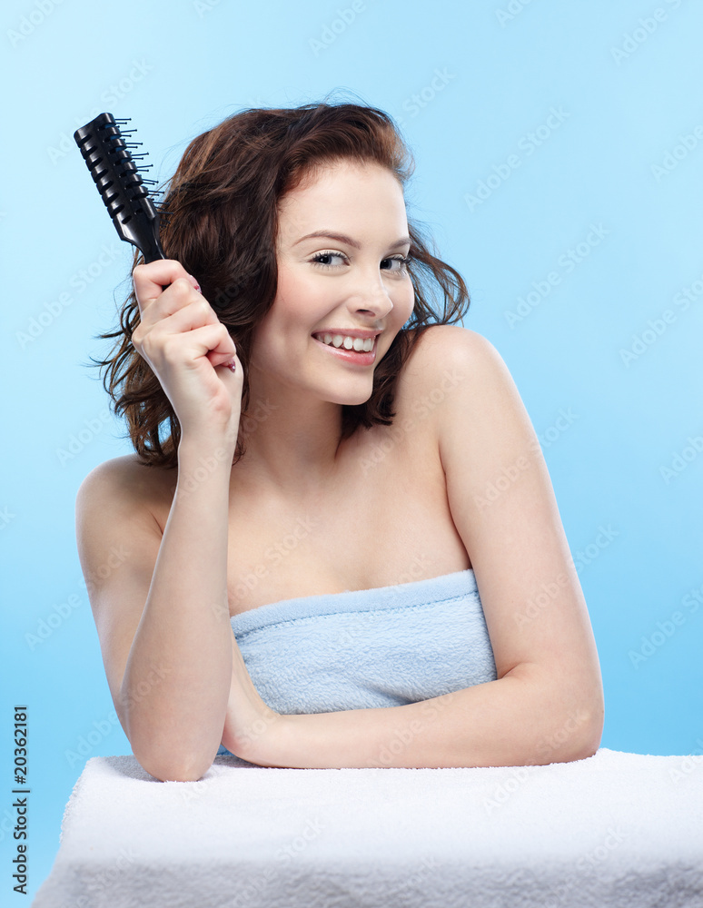 girl with comb girl with comb