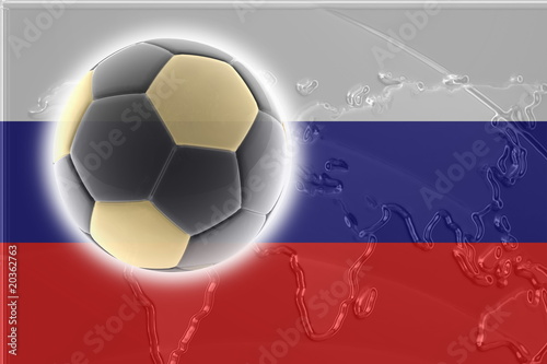 Flag of Russia soccer