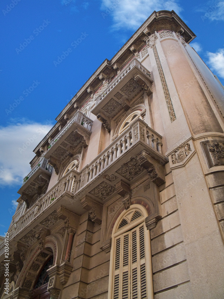 Historic building in Bari. Apulia.