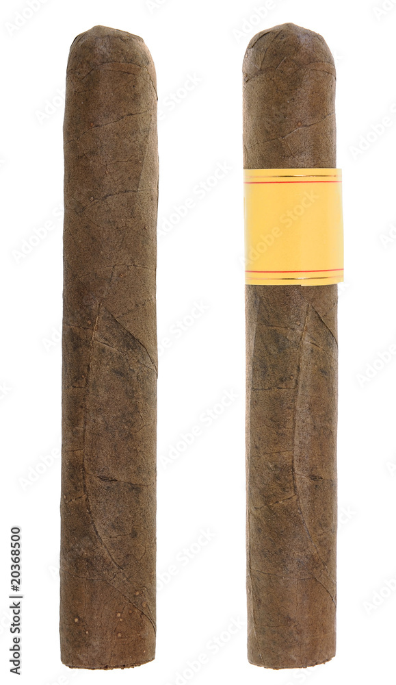 Cigars isolated on white background Cigars isolated on white background
