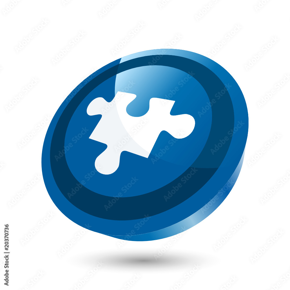 puzzle zeichen baustein spiel icon Stock Vector | Adobe Stock