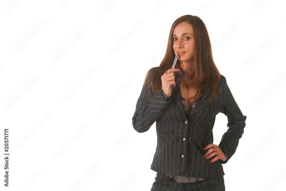 Beautiful brunette businesswoman Beautiful brunette businesswoman