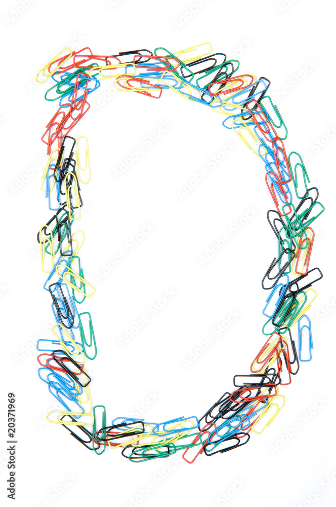 Paperclip Alphabet Letter D Paperclip Alphabet Letter D