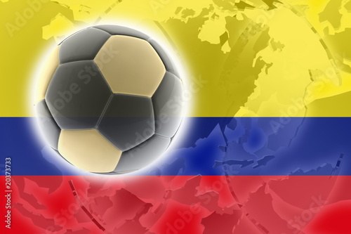 Flag of Colombia soccer