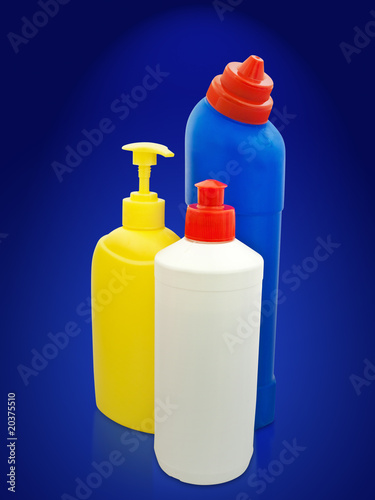 toiletries bottles