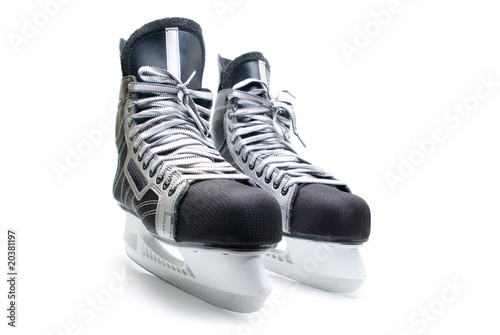 Man's hockey skates.
