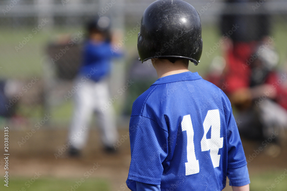 player on third base while a teammate is up to bat player on third base while a teammate is up to bat