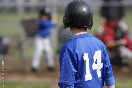 player on third base while a teammate is up to bat