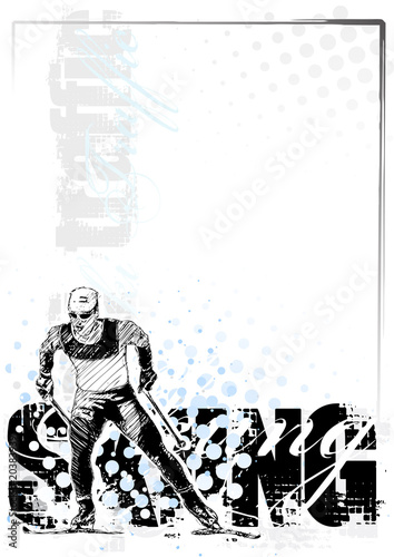skiing background 2