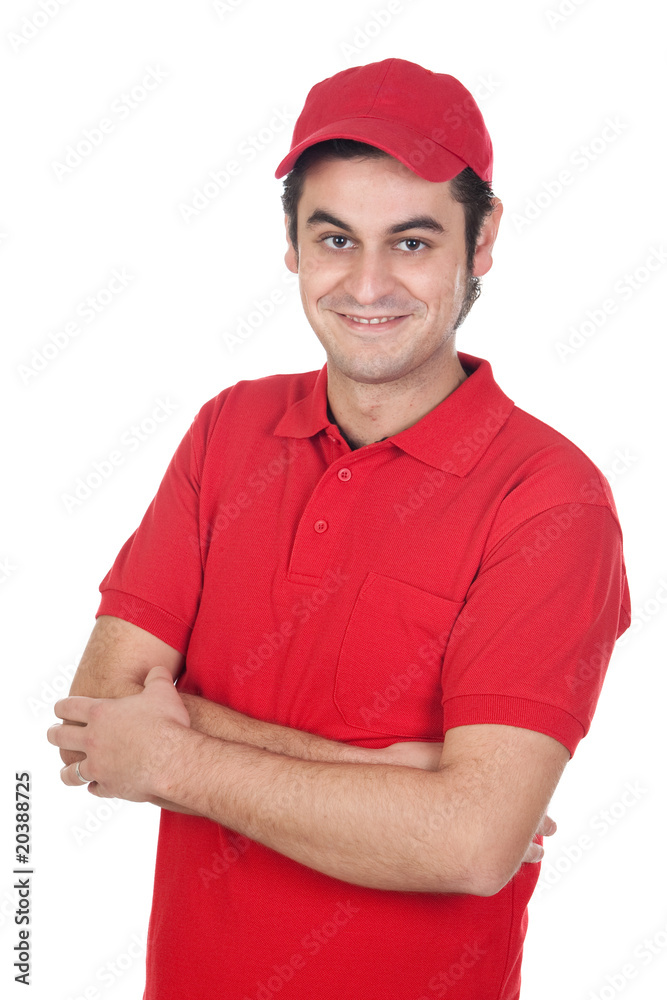 Dealer with crossed arms Dealer with crossed arms