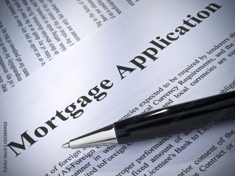 Obraz premium Mortgage application