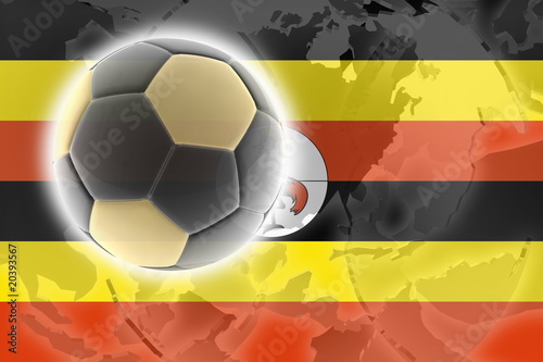 Flag of Uganda soccer