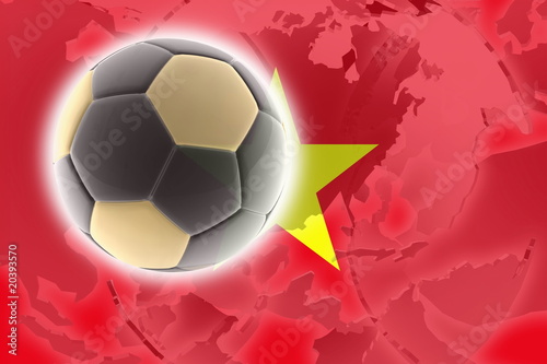 Flag of Vietnam soccer