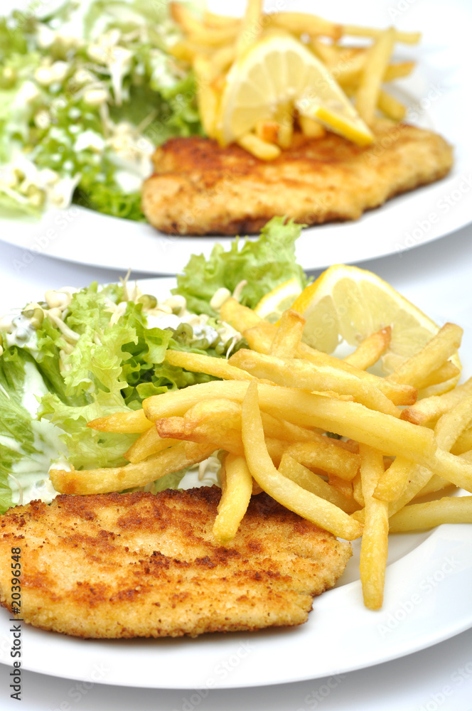 Putenschnitzel mit Mungobohnen Putenschnitzel mit Mungobohnen