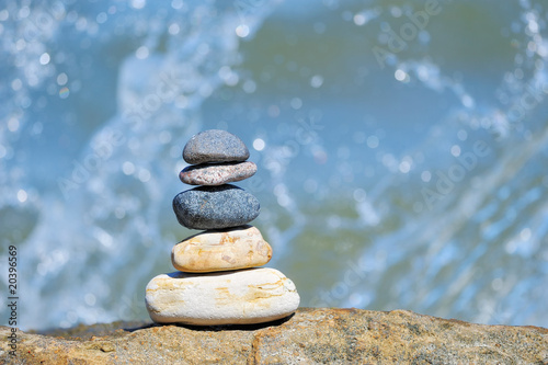 Canvas Print Pile of stones