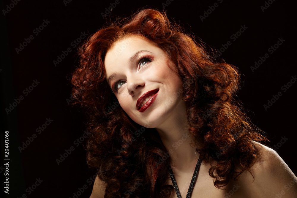 Obraz premium Portrait of a young beautiful woman.