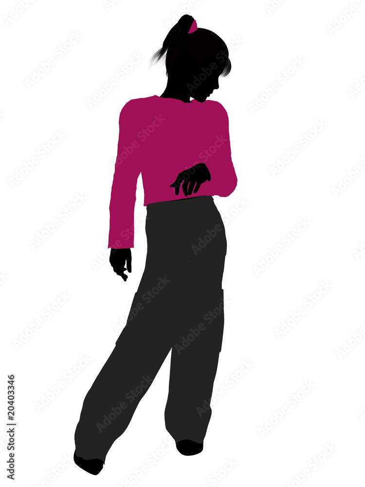 Teenager Illustration Silhouette