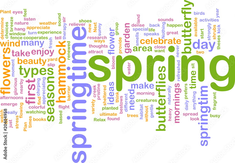 Spring wordcloud