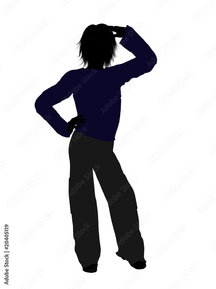 Male Teenager Illustration Silhouette