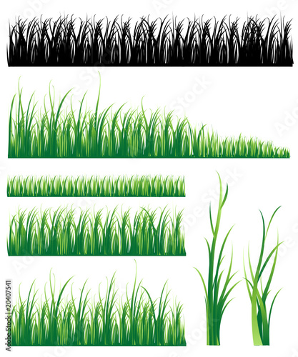 set of grass