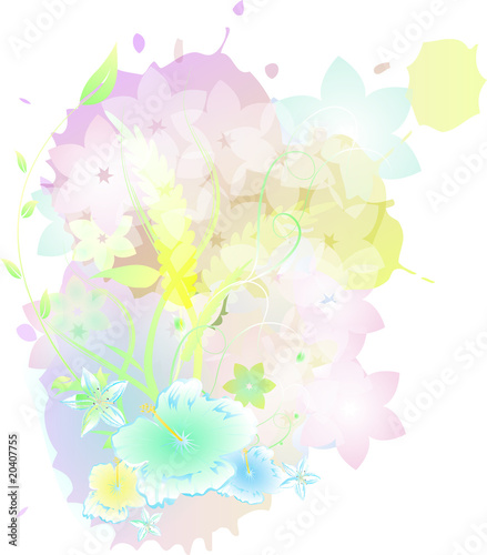 design floral pastel