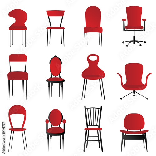 red chairs