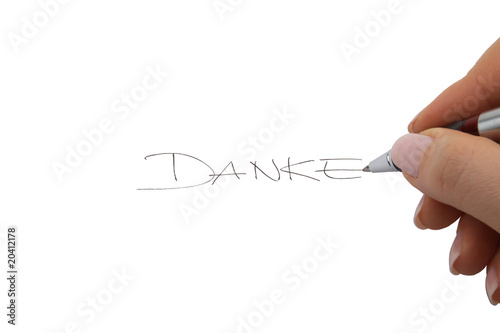 Danke Handschrift