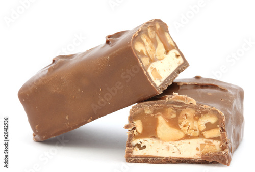 Chocolate covered caramel bar
