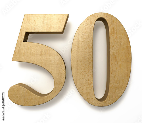 50 wooden birthday celebration anniversary