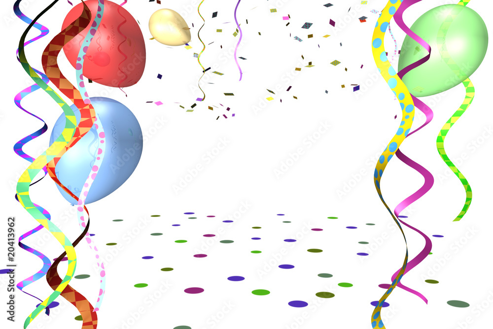 coriandoli carnevale palloncini- carnival balloon Stock Illustration