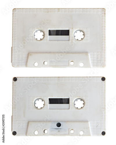 audio cassette isolated