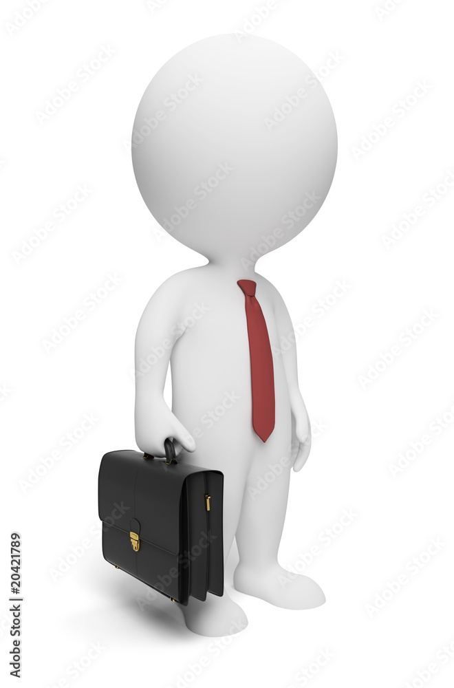 3d small people - businessman