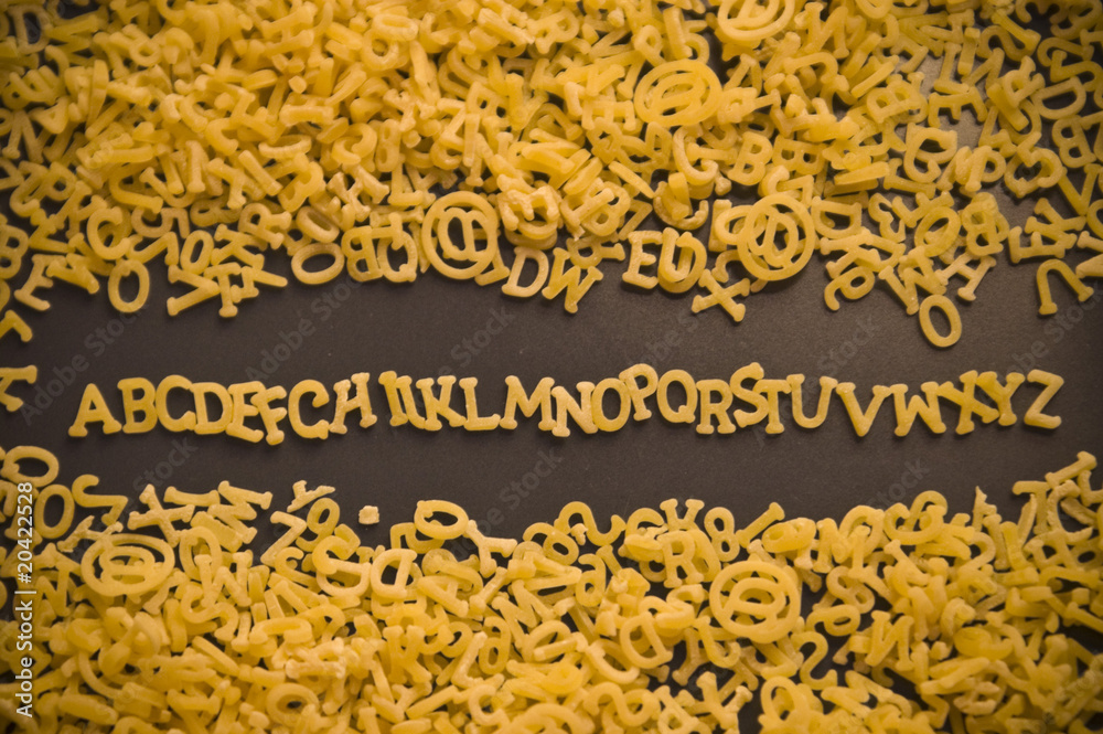 Buchstabensuppe ABC Stock-Foto | Adobe Stock