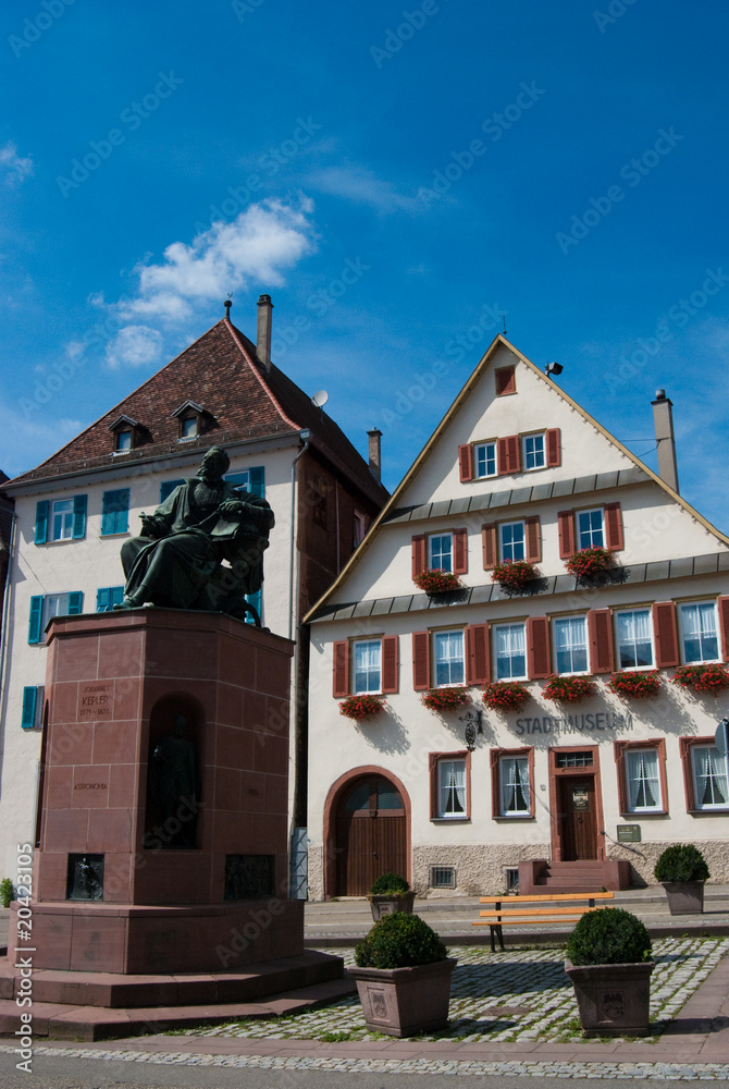 Johannes Kepler memorial and Stuttgart - Weil der Stadt