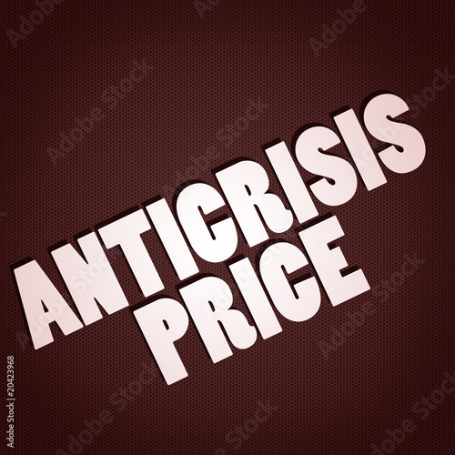 Anticrisis price photo