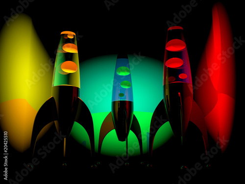 Lava lamps black