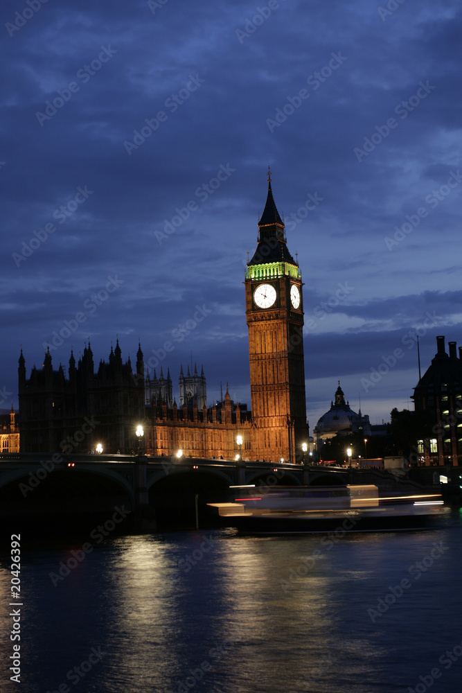 Big Ben Tower by Night