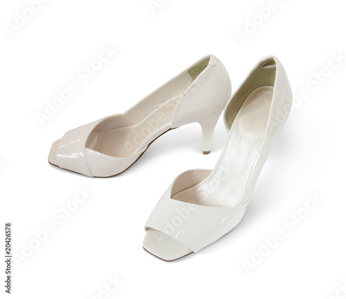 White shoes, isolated with clipping path