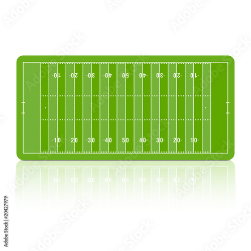 Football field. Vector. Detailed portrayal of grass.