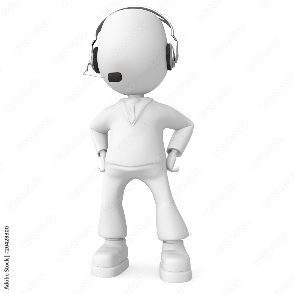 Man with headphones Man with headphones