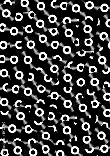Vinyl Single Records Background