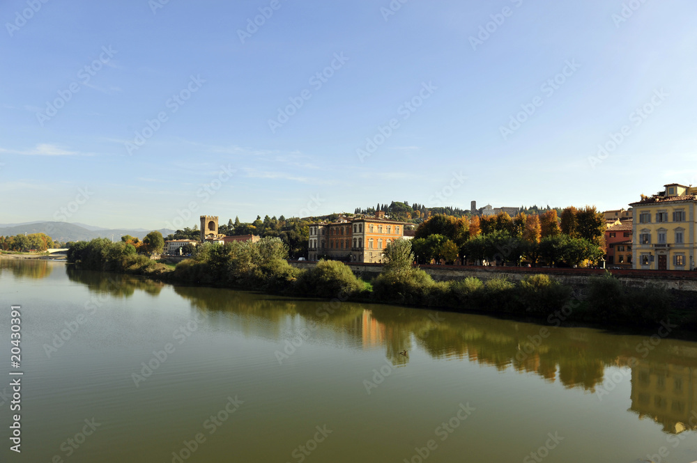 Fototapeta premium Arno river, Florence, Italy