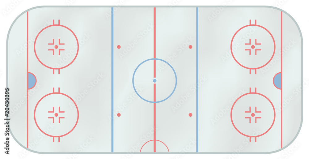 Naklejka premium Ice hockey rink