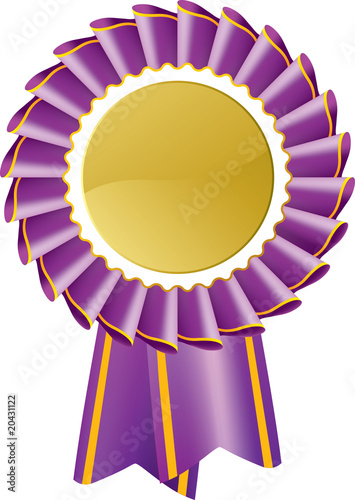 Purple Gold Rosette