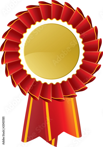 Red Gold Rosette