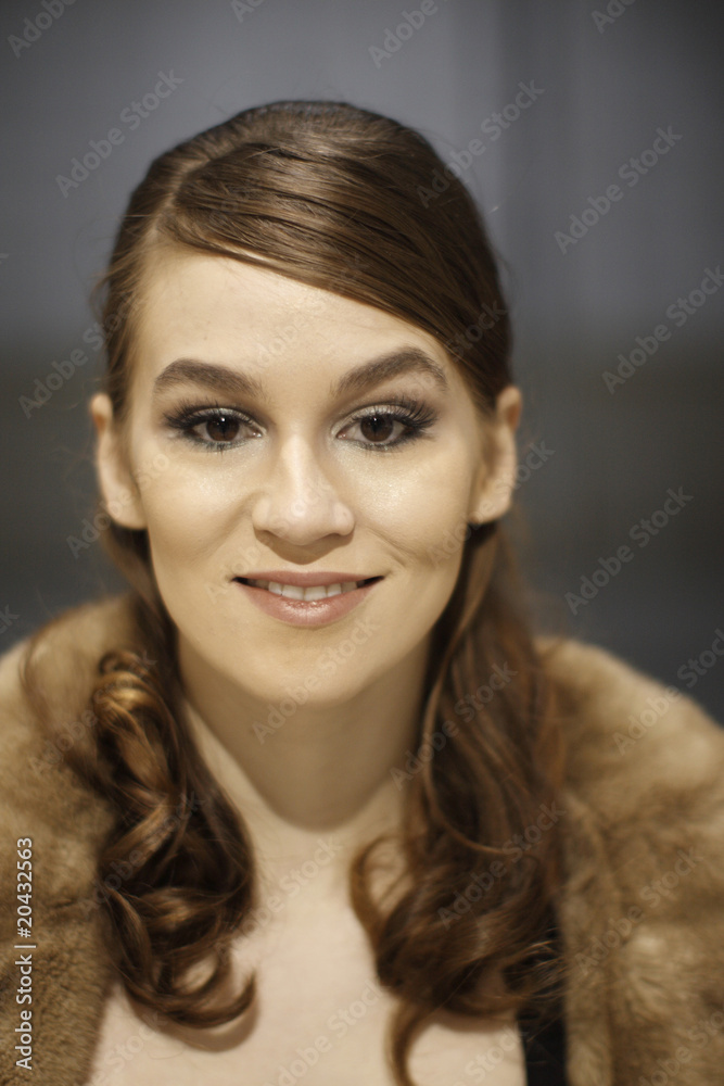 Portrait of a young woman. Portrait of a young woman.
